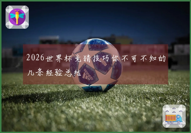 2026世界杯竞猜技巧你不可不知的几条经验总结